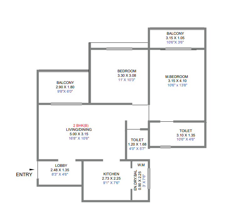Surya Skies Punawale 2bhk