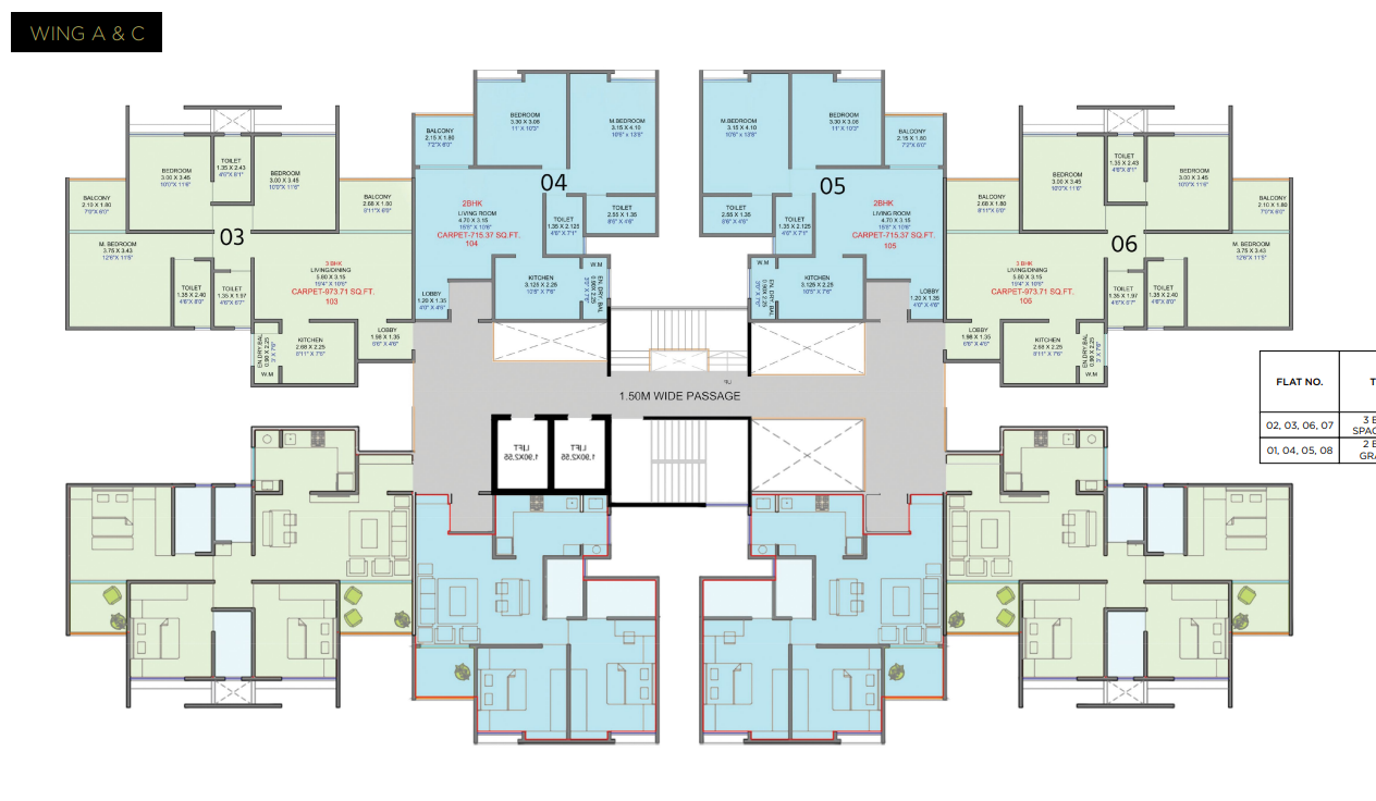 Surya Skies Punawale Floor Plan